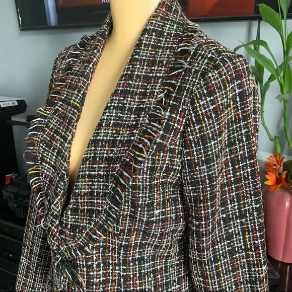 ROBERT LOUIS MULTICOLORED CONFETTI TWEED JACKET/BLAZER SIZE L - Picture 4 of 14